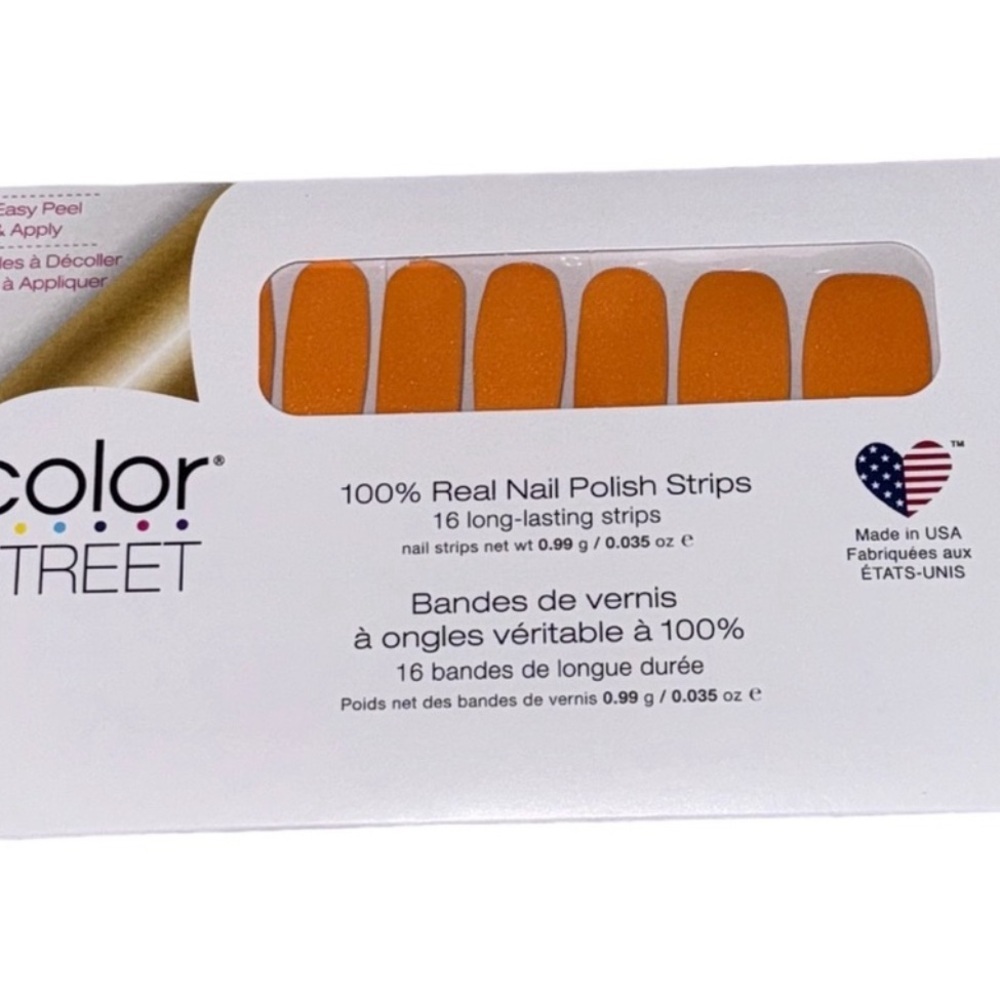 Color Street Nourish the‎ Need Orange Tangerine Shimmer Set